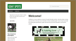 Desktop Screenshot of goatspots.com